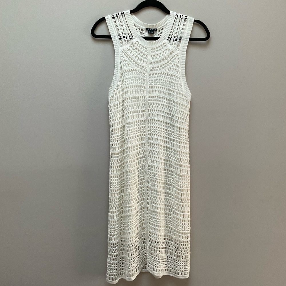 Theory Linen Crochet Dress